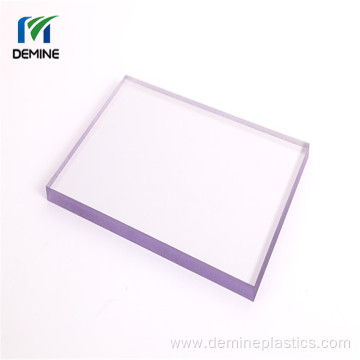 Hard plastic abrasion resistant sheet polycarbonate panel